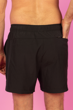 The Catamaran | Black Tropical Ball Hammock® Pouch 5" Swim Trunks - Shinesty