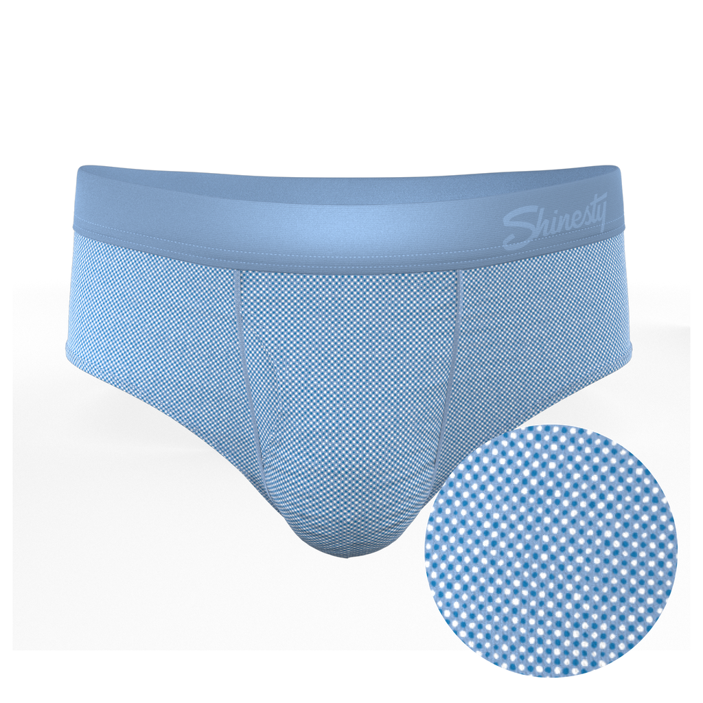 The Chambray All Day | Blue Chambray Ball Hammock® Pouch Underwear Briefs - Shinesty