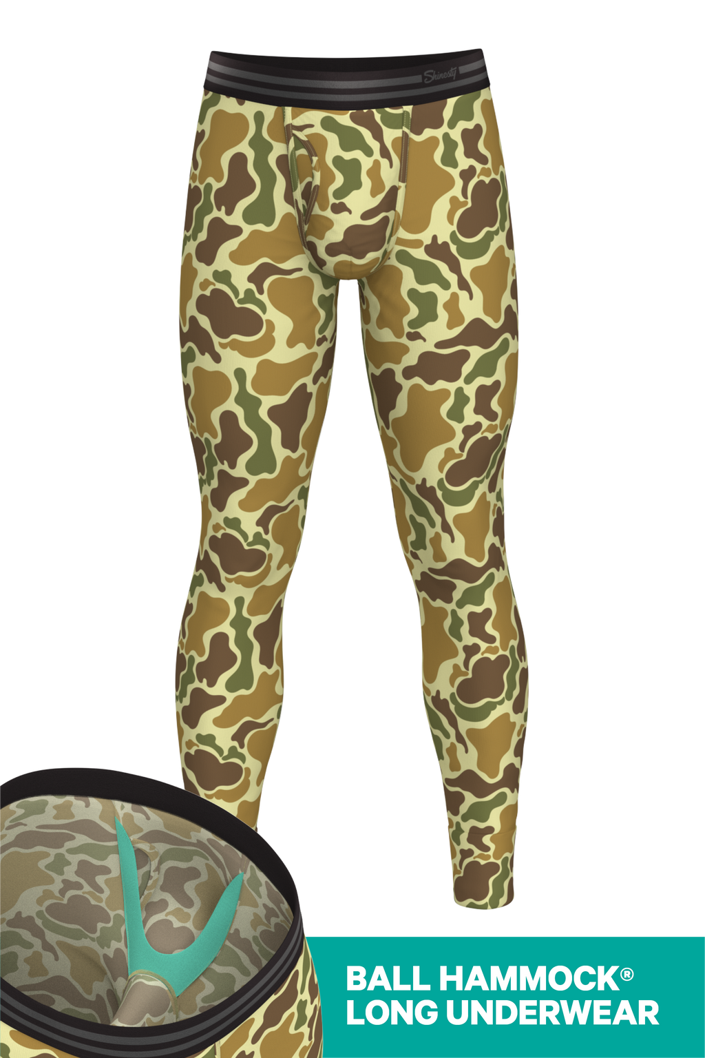 The Chameleon | Duck Camouflage Ball Hammock® Long Johns - Shinesty