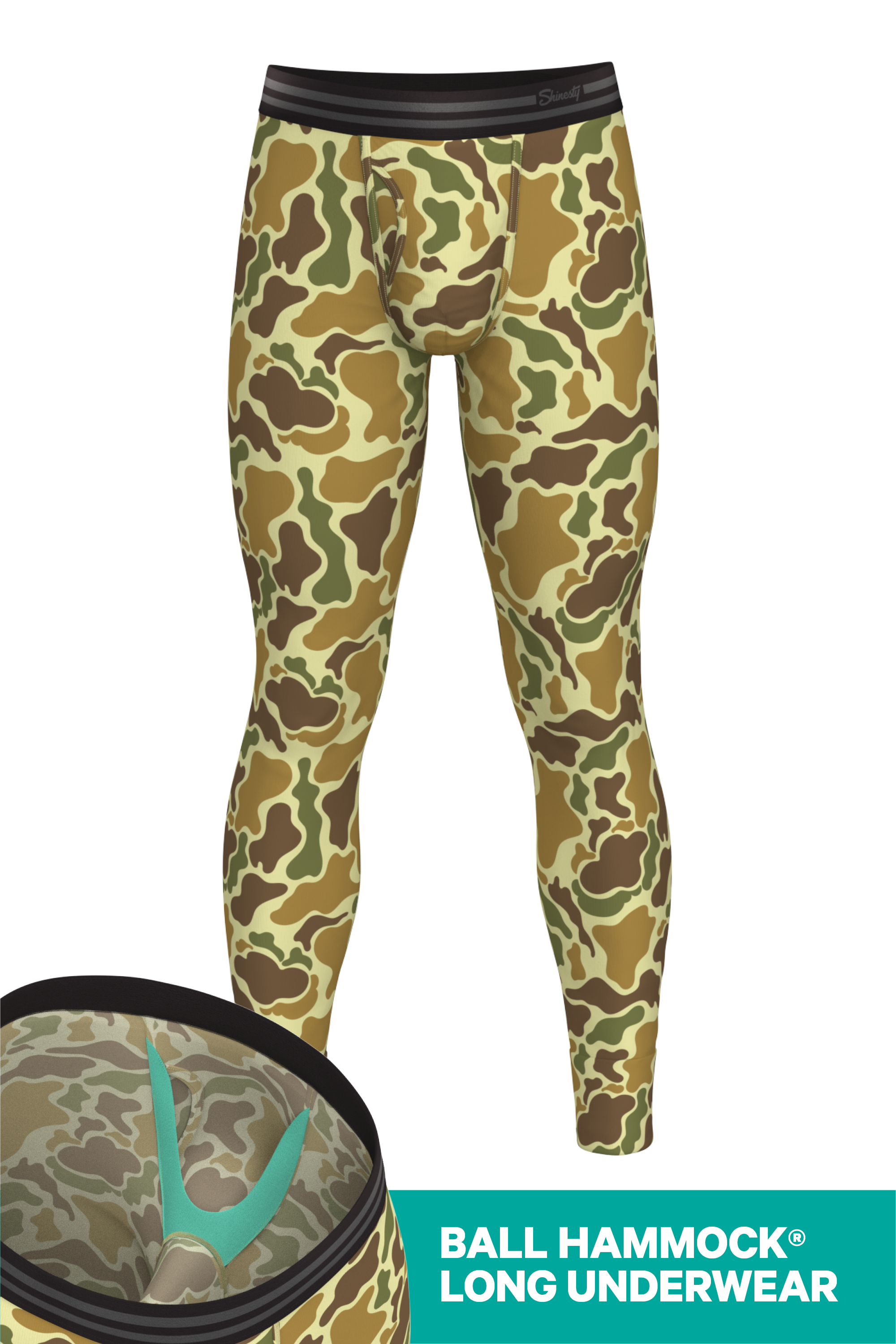 The Chameleon | Duck Camouflage Ball Hammock® Long Johns - Shinesty