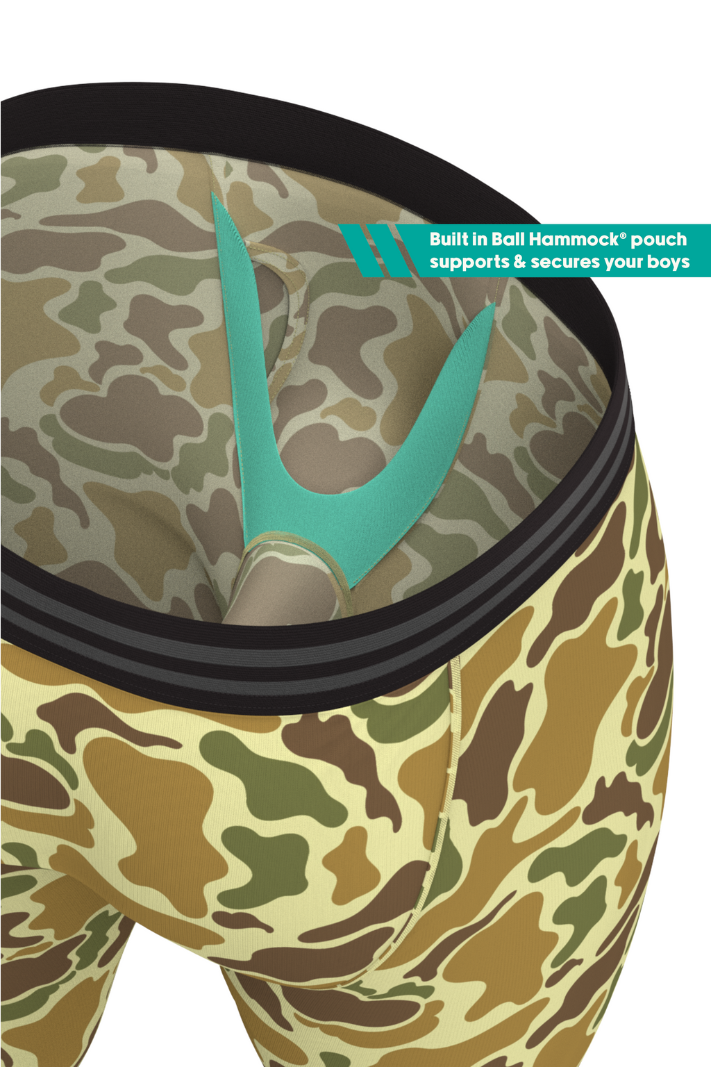 The Chameleon | Duck Camouflage Ball Hammock® Long Johns - Shinesty