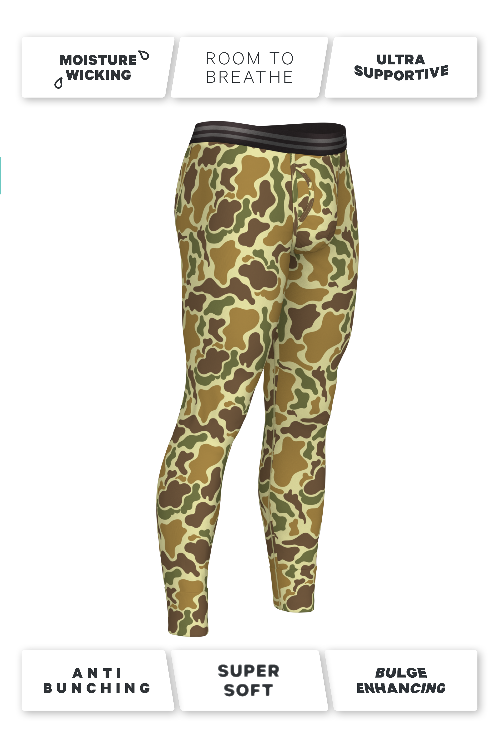 The Chameleon | Duck Camouflage Ball Hammock® Long Johns - Shinesty