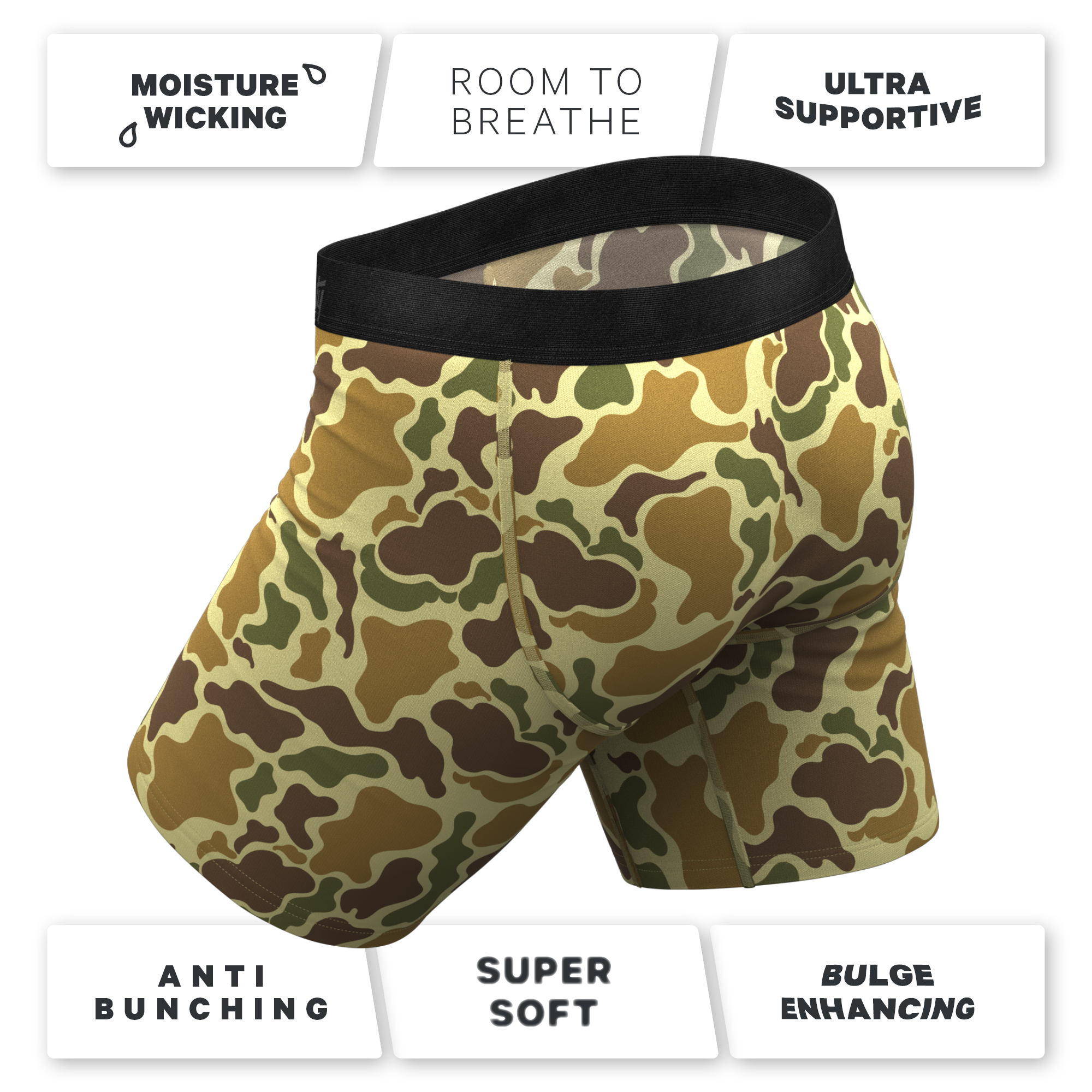 The Chameleon | Duck Camouflage Ball Hammock® Boxer - Long Leg - Shinesty