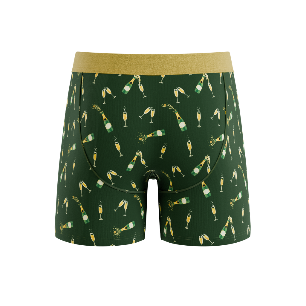 The Champagne Showers | New Years Ball Hammock® Pouch Underwear With Fly - Shinesty