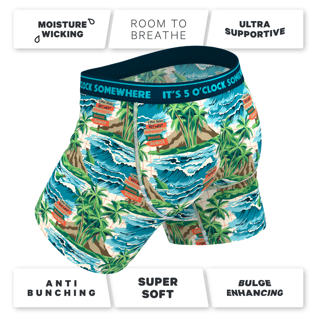 The Changes In Latitudes | Shinesty x Margaritaville® Ball Hammock® Pouch Underwear With Fly - Shinesty