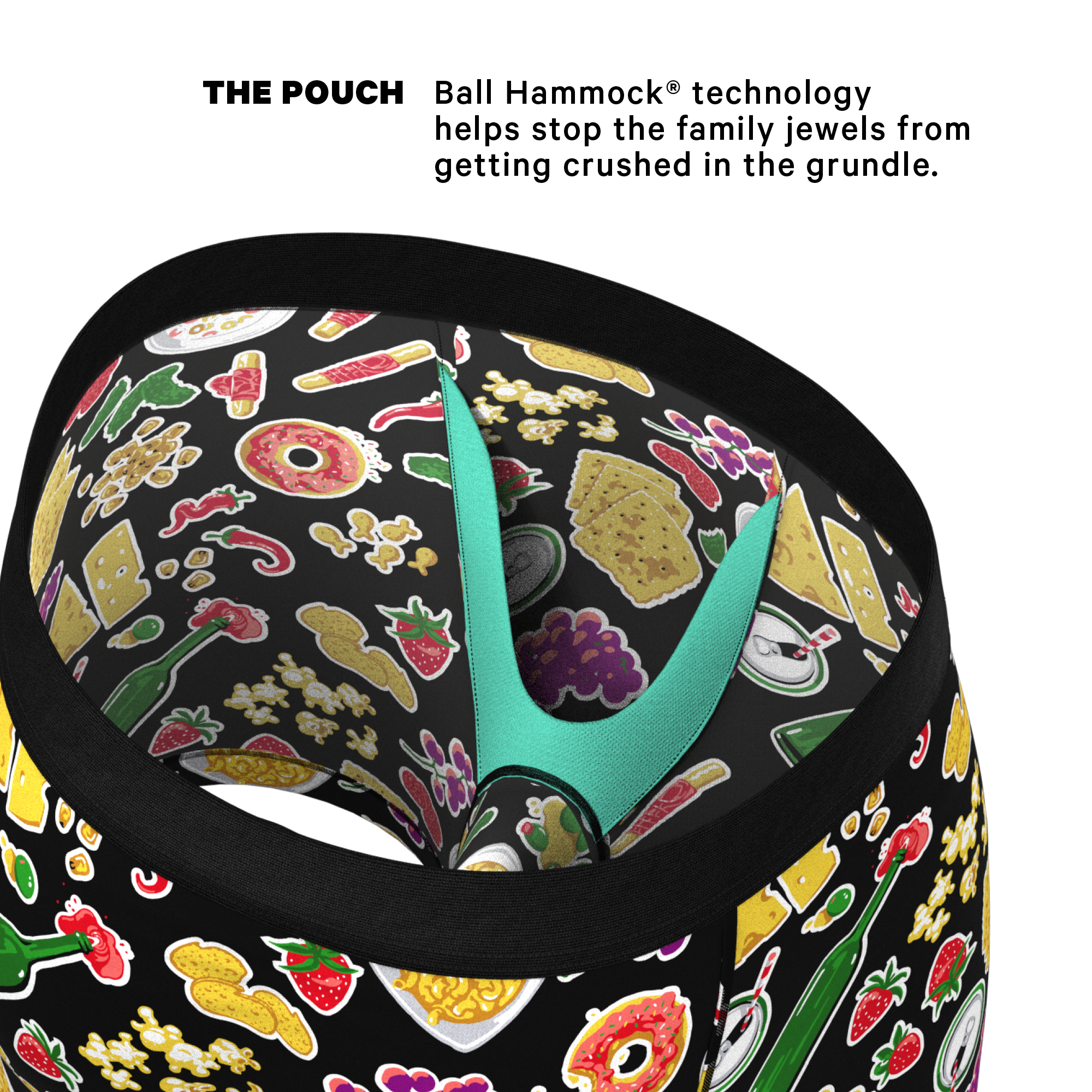The Charcuterie | Charcuterie Board Ball Hammock® Pouch Underwear - Shinesty