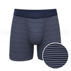 The Cheek Streak | White Stripe Ball Hammock® Pouch Underwear - Shinesty