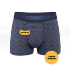 The Cheek Streak | White Stripe Ball Hammock® Pouch Trunks Underwear - Shinesty