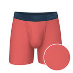The Cherry Tomato | Coral Red Ball Hammock® Pouch Underwear With Fly - Shinesty