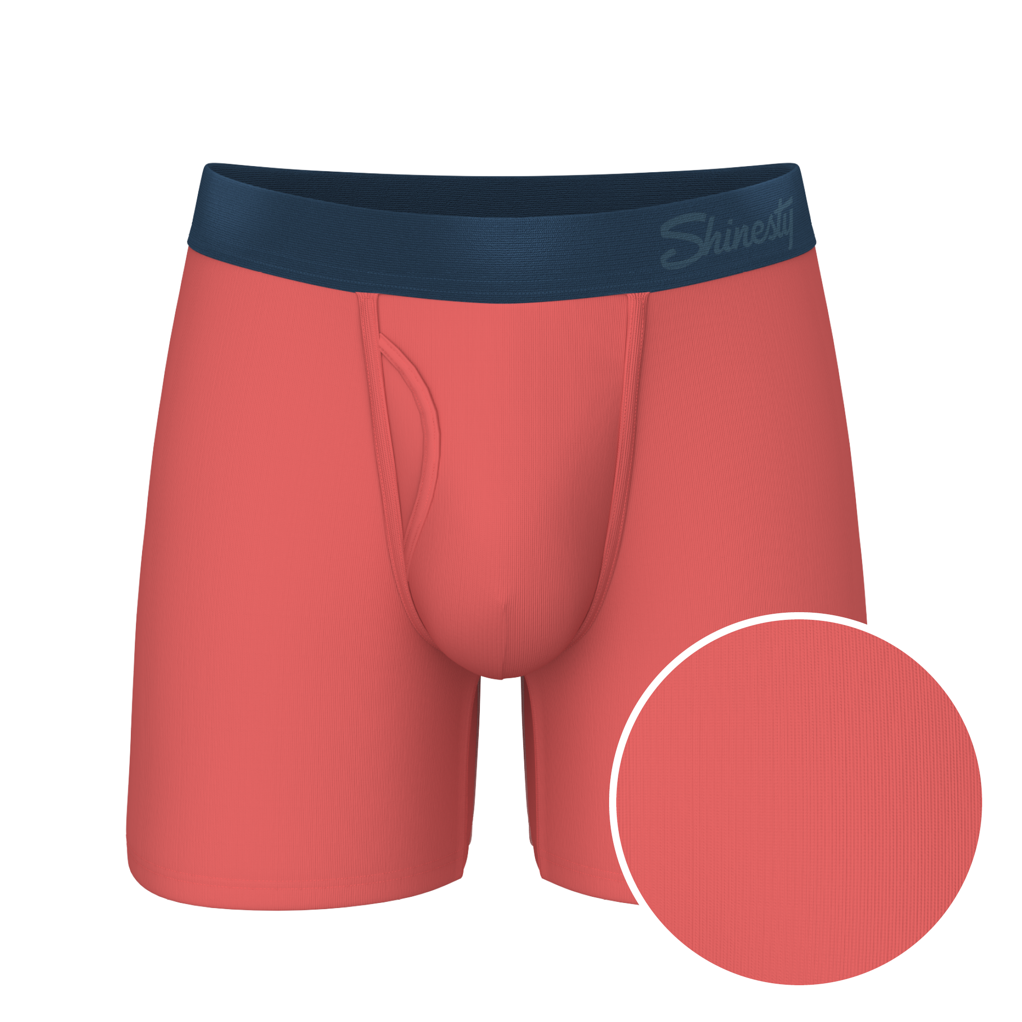 The Cherry Tomato | Coral Red Ball Hammock® Pouch Underwear With Fly - Shinesty