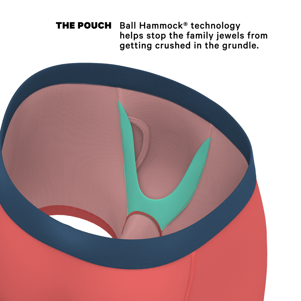 The Cherry Tomato | Coral Red Ball Hammock® Pouch Underwear With Fly - Shinesty