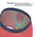 The Cherry Tomato | Coral Red Ball Hammock® Pouch Underwear With Fly - Shinesty