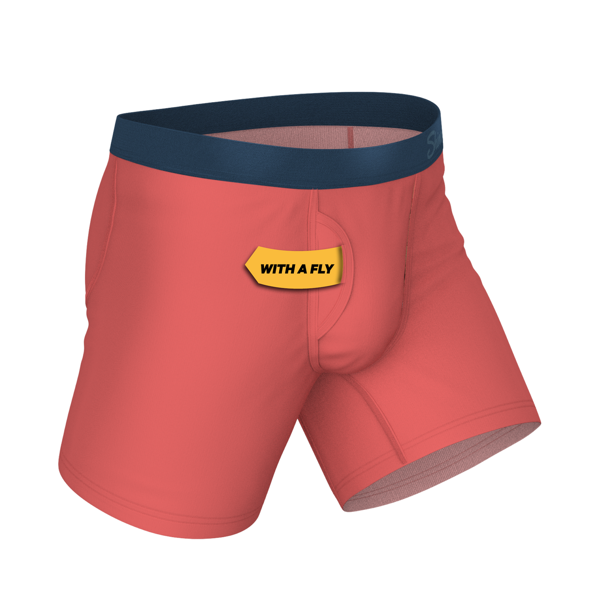 The Cherry Tomato | Coral Red Ball Hammock® Pouch Underwear With Fly - Shinesty