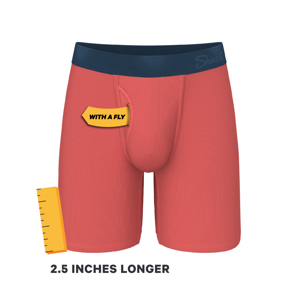 The Cherry Tomato | Coral Red Ball Hammock® Boxer - Long Leg - Shinesty