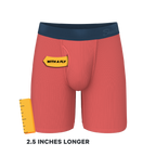 The Cherry Tomato | Coral Red Ball Hammock® Boxer - Long Leg - Shinesty