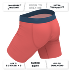 The Cherry Tomato | Coral Red Ball Hammock® Boxer - Long Leg - Shinesty