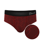 The Cherub | Geometric Hearts Ball Hammock® Pouch Underwear Briefs - Shinesty