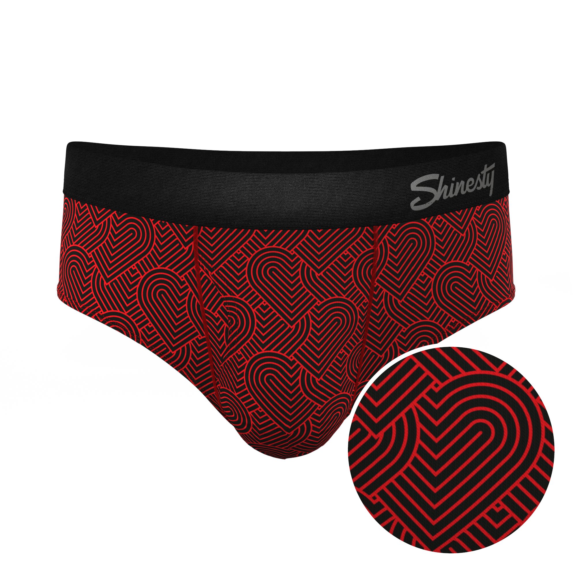 The Cherub | Geometric Hearts Ball Hammock® Pouch Underwear Briefs - Shinesty