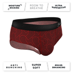 The Cherub | Geometric Hearts Ball Hammock® Pouch Underwear Briefs - Shinesty