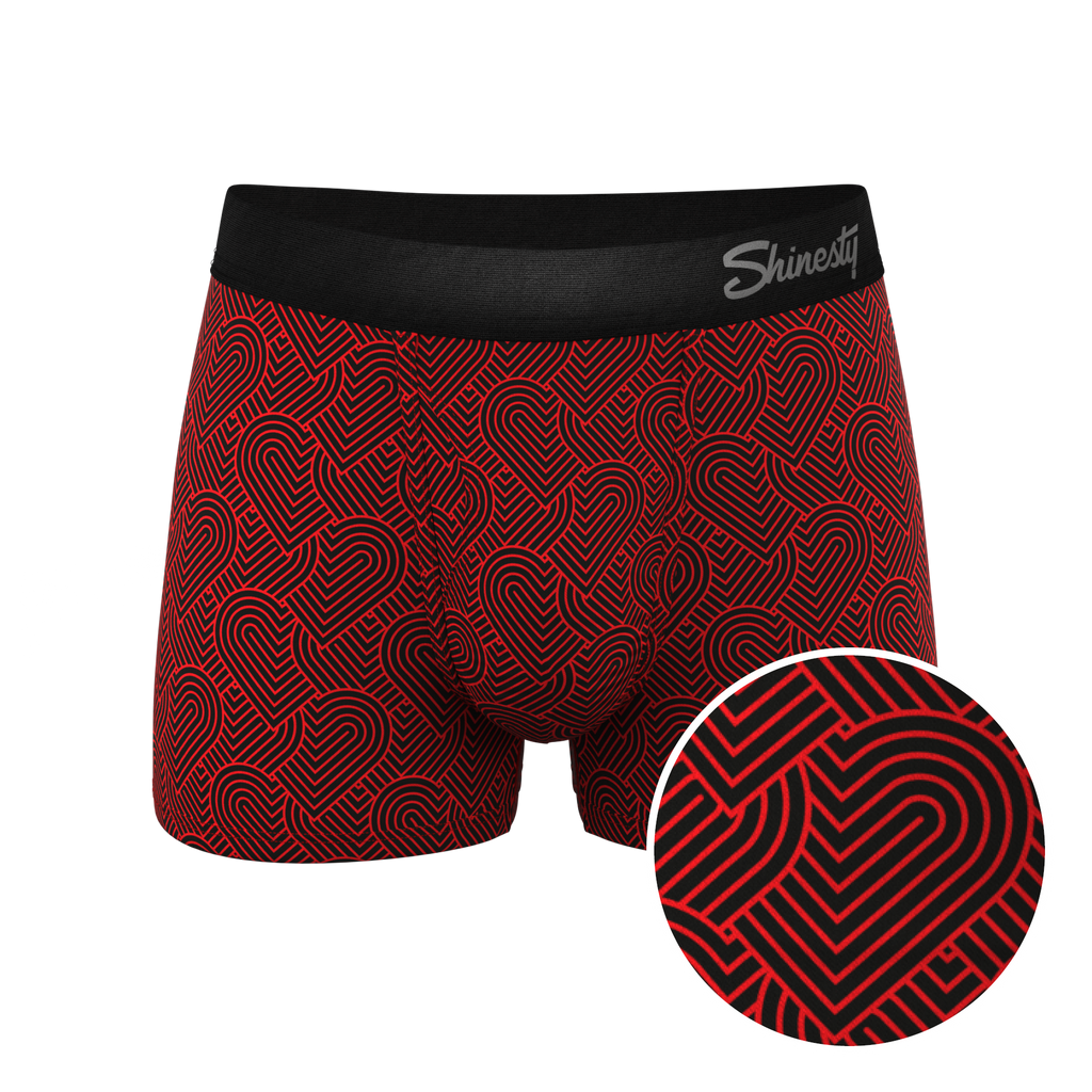 The Cherub | Geometric Hearts Ball Hammock® Pouch Trunks Underwear - Shinesty