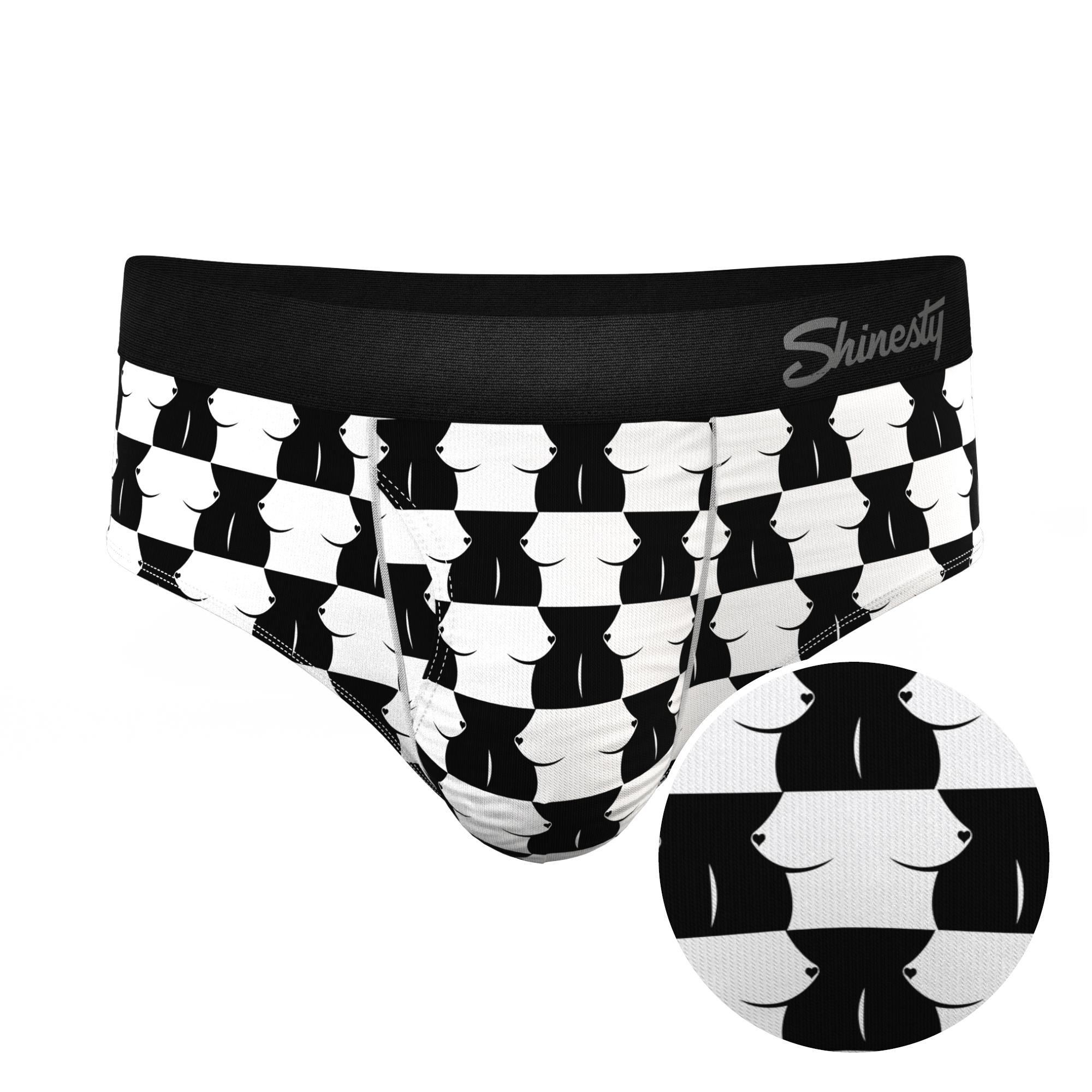 The Chest Mate | Checkered Ball Hammock® Pouch Underwear Briefs - Shinesty