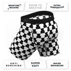 The Chest Mate | Checkered Ball Hammock® Boxer - Long Leg - Shinesty