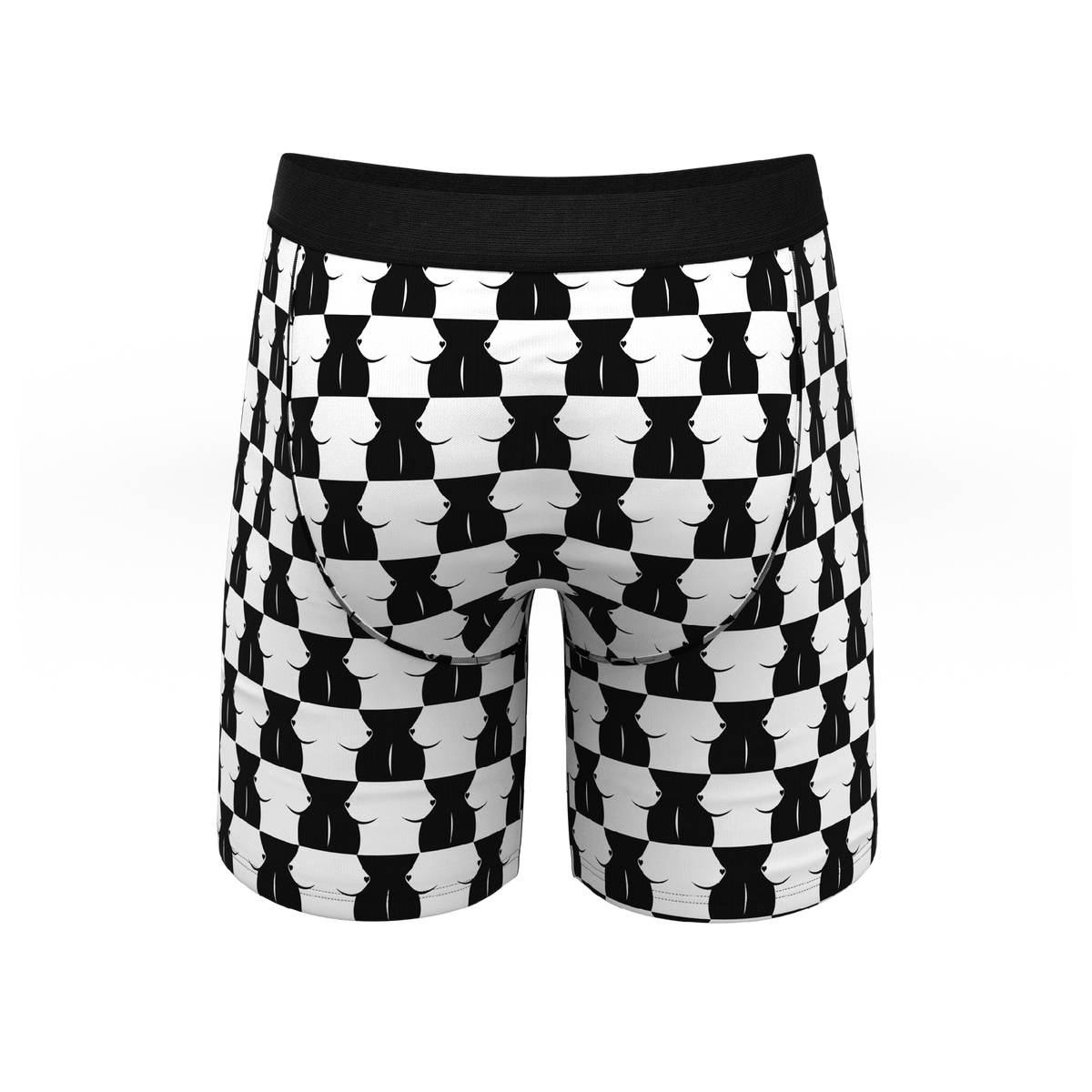 The Chest Mate | Checkered Ball Hammock® Boxer - Long Leg - Shinesty