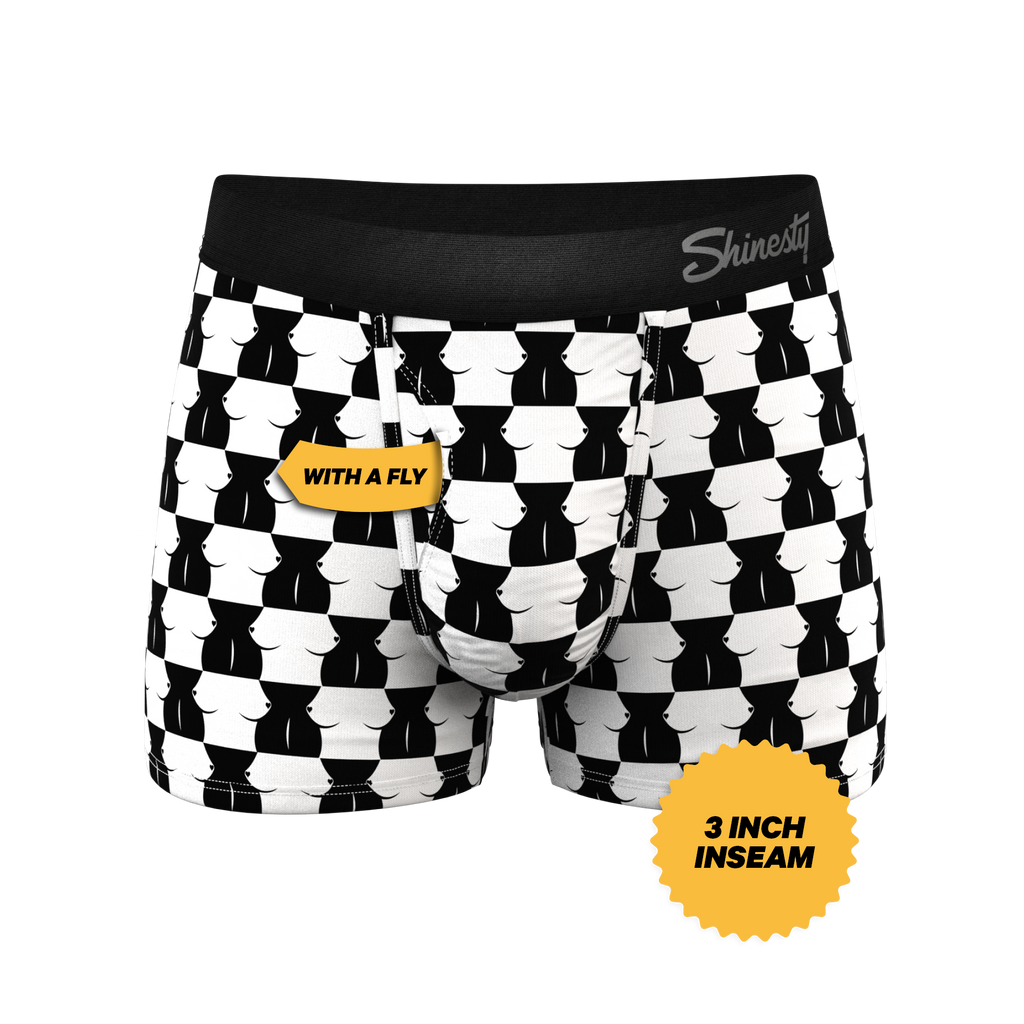 The Chest Mate | Checkered Ball Hammock® Pouch Trunks Underwear - Shinesty