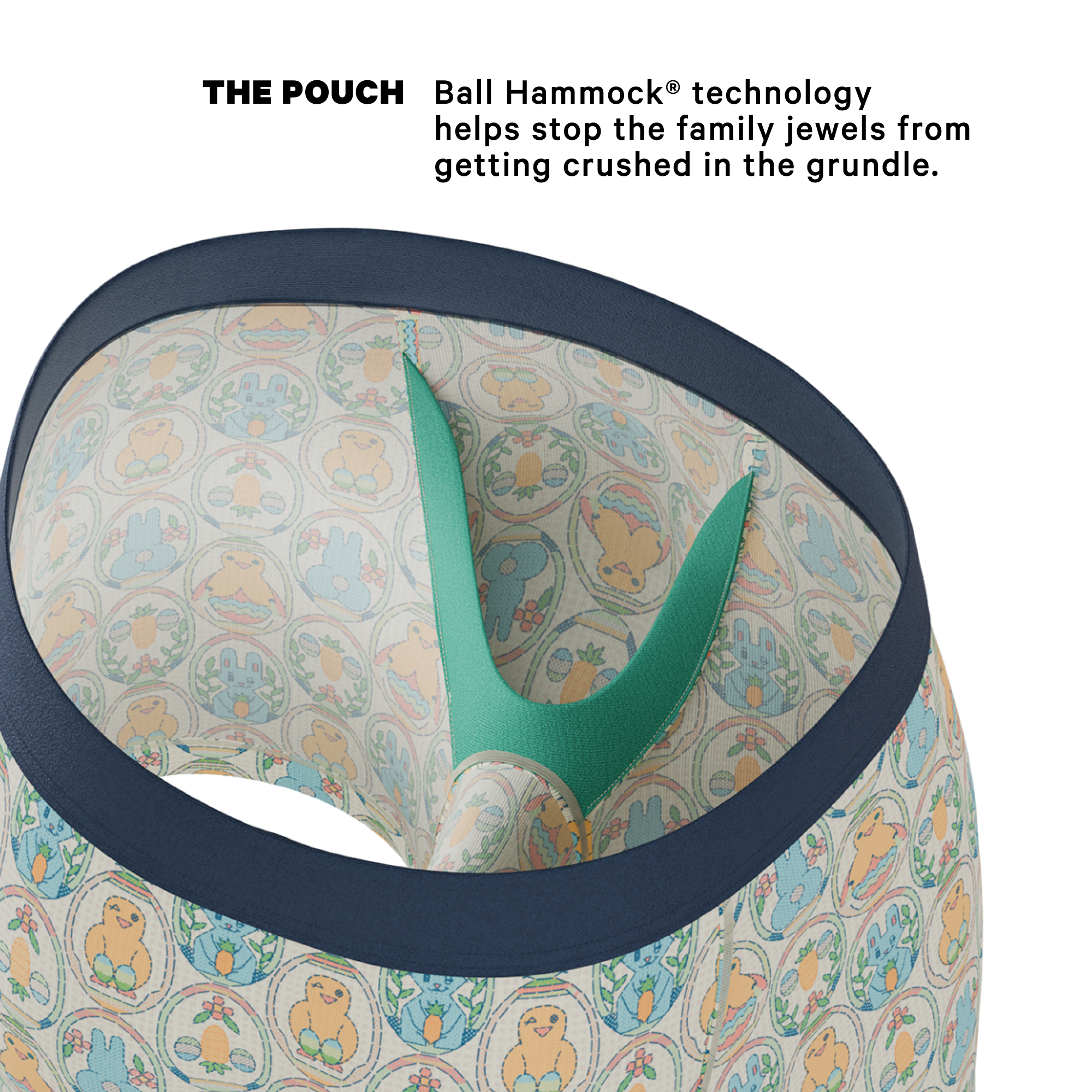 The Chicks Dig It | Pastel Easter Ball Hammock® Pouch Underwear - Shinesty