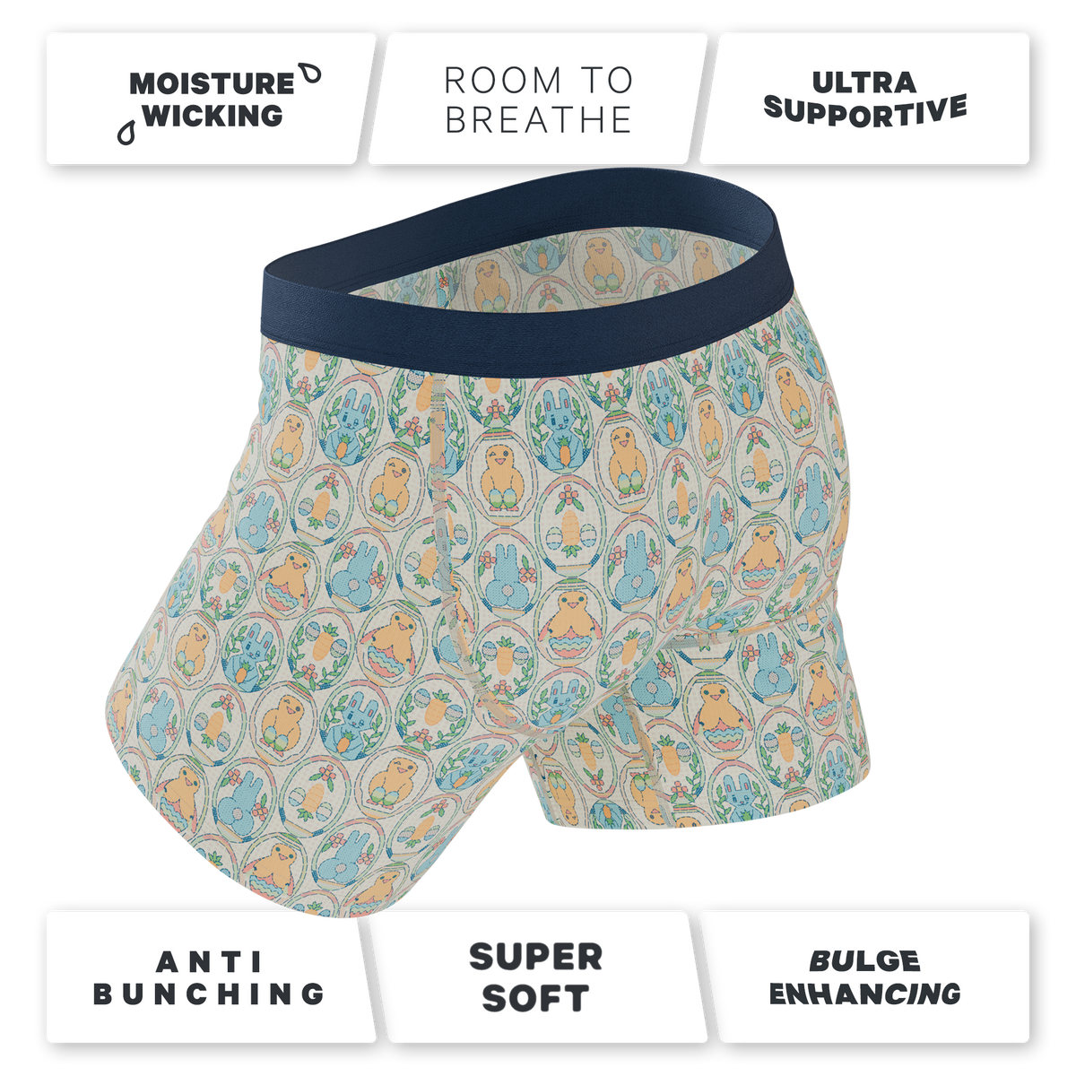 The Chicks Dig It | Pastel Easter Ball Hammock® Pouch Underwear - Shinesty