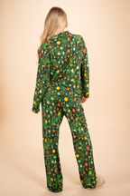 The Christmas Tree Camo | Christmas Tree SleepDeep™ Women’s Long Sleeve Pajama Set - Shinesty