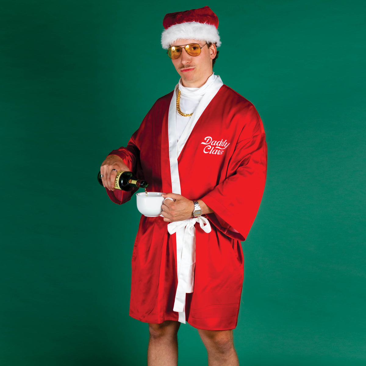 The Daddy Claus | Red Santa Christmas Kimono - Shinesty