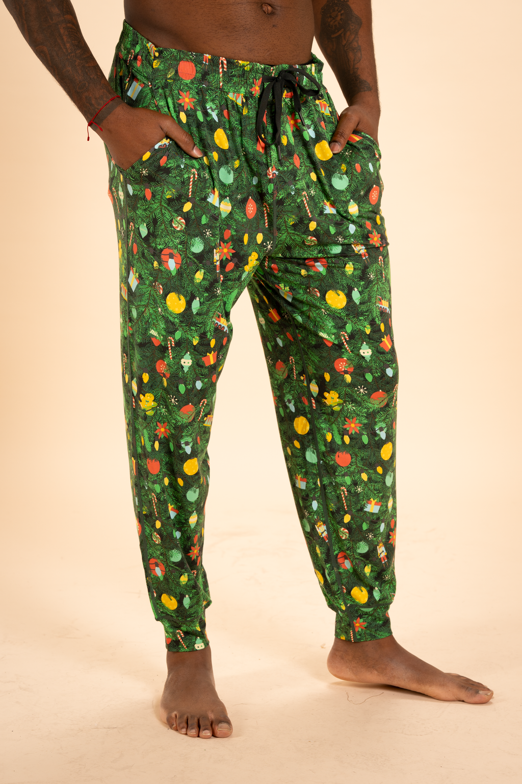 The Christmas Tree Camo | Christmas Tree SleepDeep™ Men’s Pajama Joggers - Shinesty