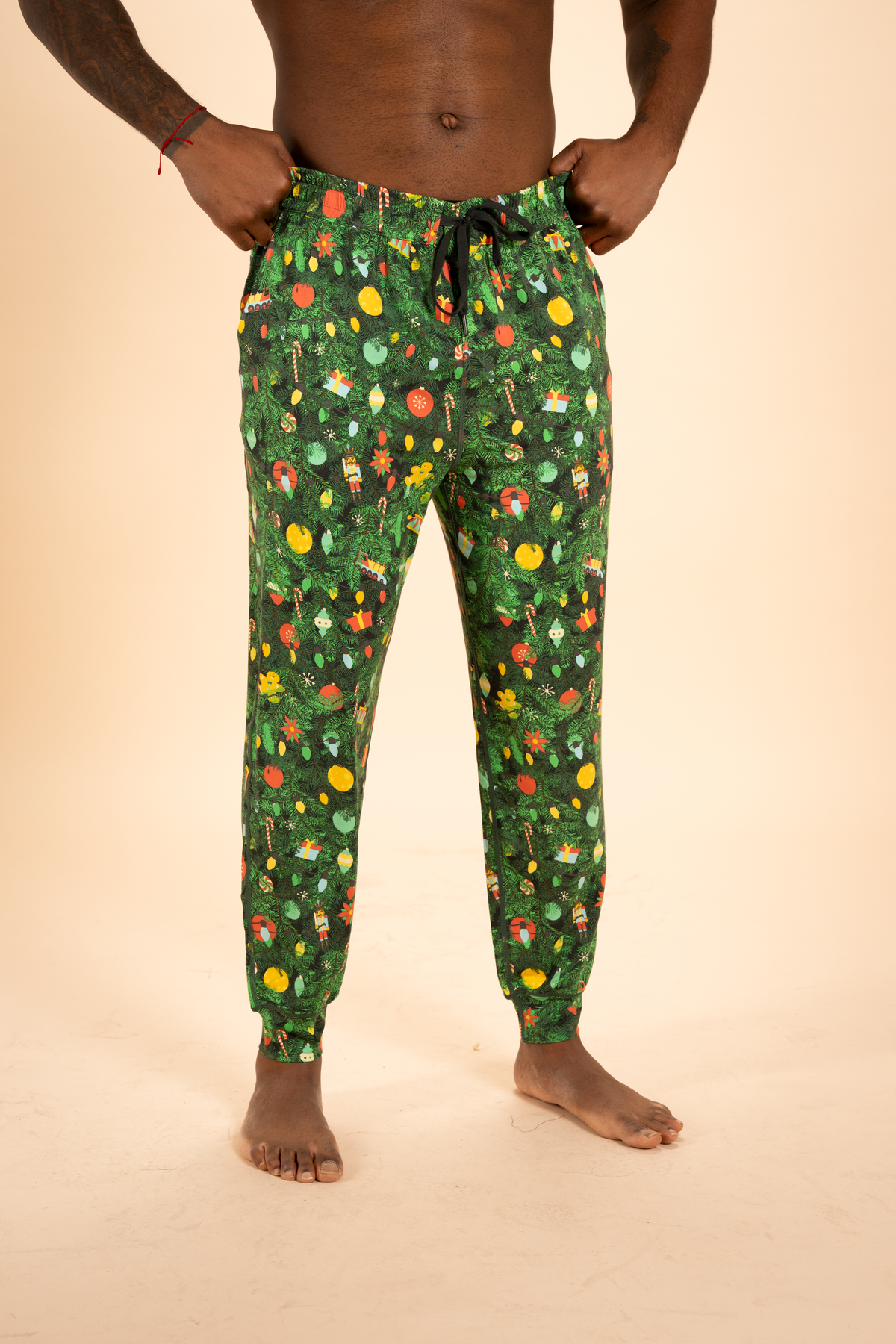 The Christmas Tree Camo | Christmas Tree SleepDeep™ Men’s Pajama Joggers - Shinesty