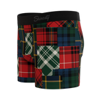 The Clash Of The Tartans | Tartan Patchwork Youth Boxer Briefs - Shinesty