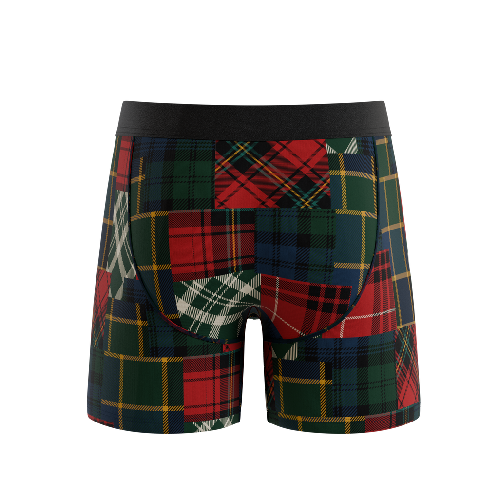 The Clash Of The Tartans | Tartan Patchwork Ball Hammock® Pouch Underwear - Shinesty