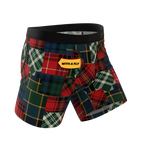 The Clash Of The Tartans | Tartan Patchwork Ball Hammock® Pouch Underwear With Fly - Shinesty