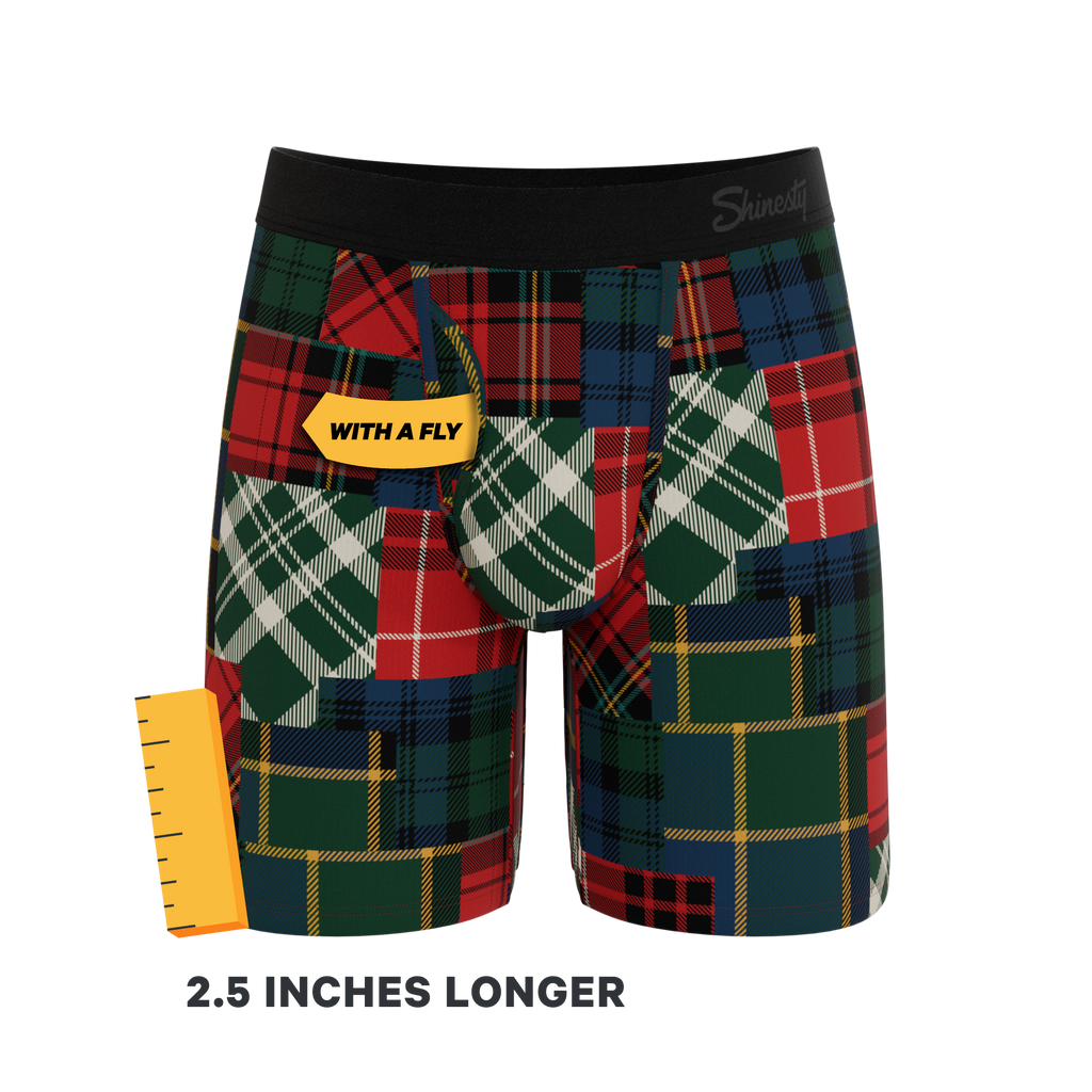 The Clash Of The Tartans | Tartan Patchwork Ball Hammock® Boxer - Long Leg - Shinesty