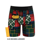 The Clash Of The Tartans | Tartan Patchwork Ball Hammock® Boxer - Long Leg - Shinesty