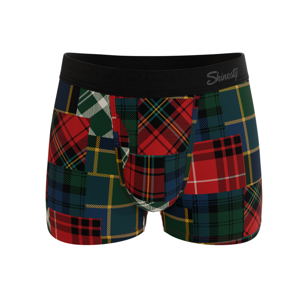 The Clash Of The Tartans | Tartan Patchwork Ball Hammock® Pouch Trunks Underwear - Shinesty