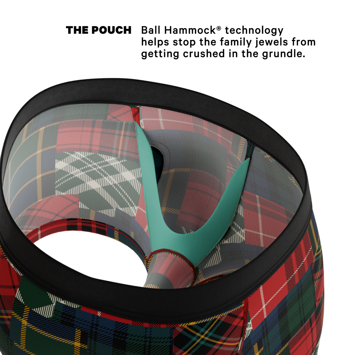 The Clash Of The Tartans | Tartan Patchwork Ball Hammock® Pouch Trunks Underwear - Shinesty