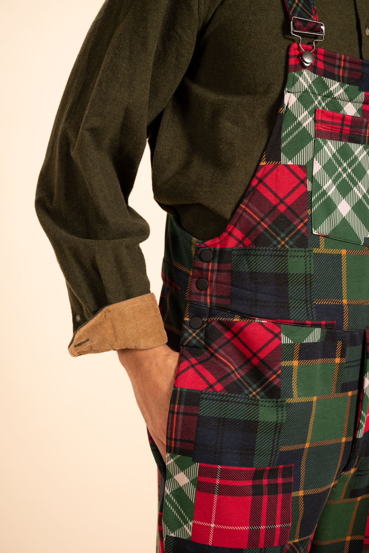 The Clash Of The Tartans | Tartan Patchwork Plaid Men's Straight Leg Pajamarall - Shinesty