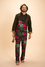 The Clash Of The Tartans | Tartan Patchwork Plaid Men's Straight Leg Pajamarall - Shinesty