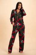 The Clash Of The Tartans | Tartan Patchwork SleepDeep™ Women’s Long Sleeve Pajama Set - Shinesty