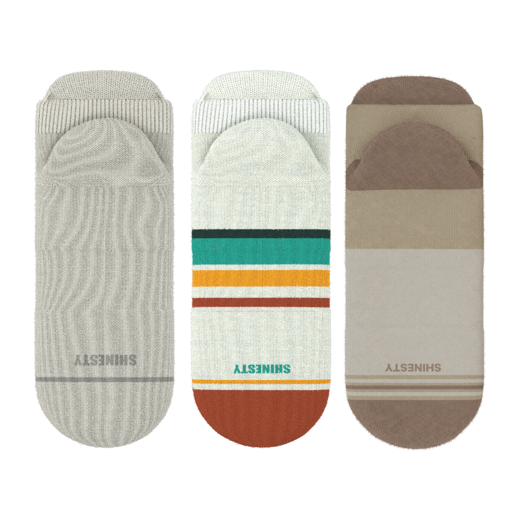 The Classic Bests | Heel Hammock™ Ankle Socks 3 Pack - Shinesty