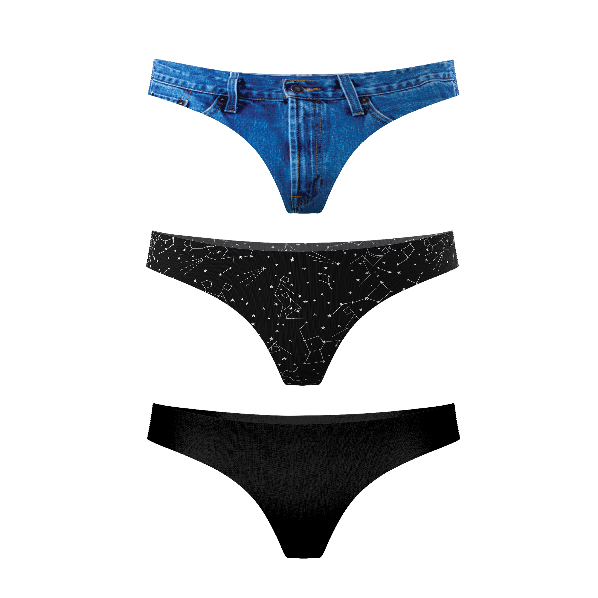 The Classics | Women's Thong Underwear 3 Pack - Shinesty
