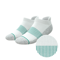 The Cloud 9 | White Stay Weird Heel Hammock™ Ankle Socks - Shinesty