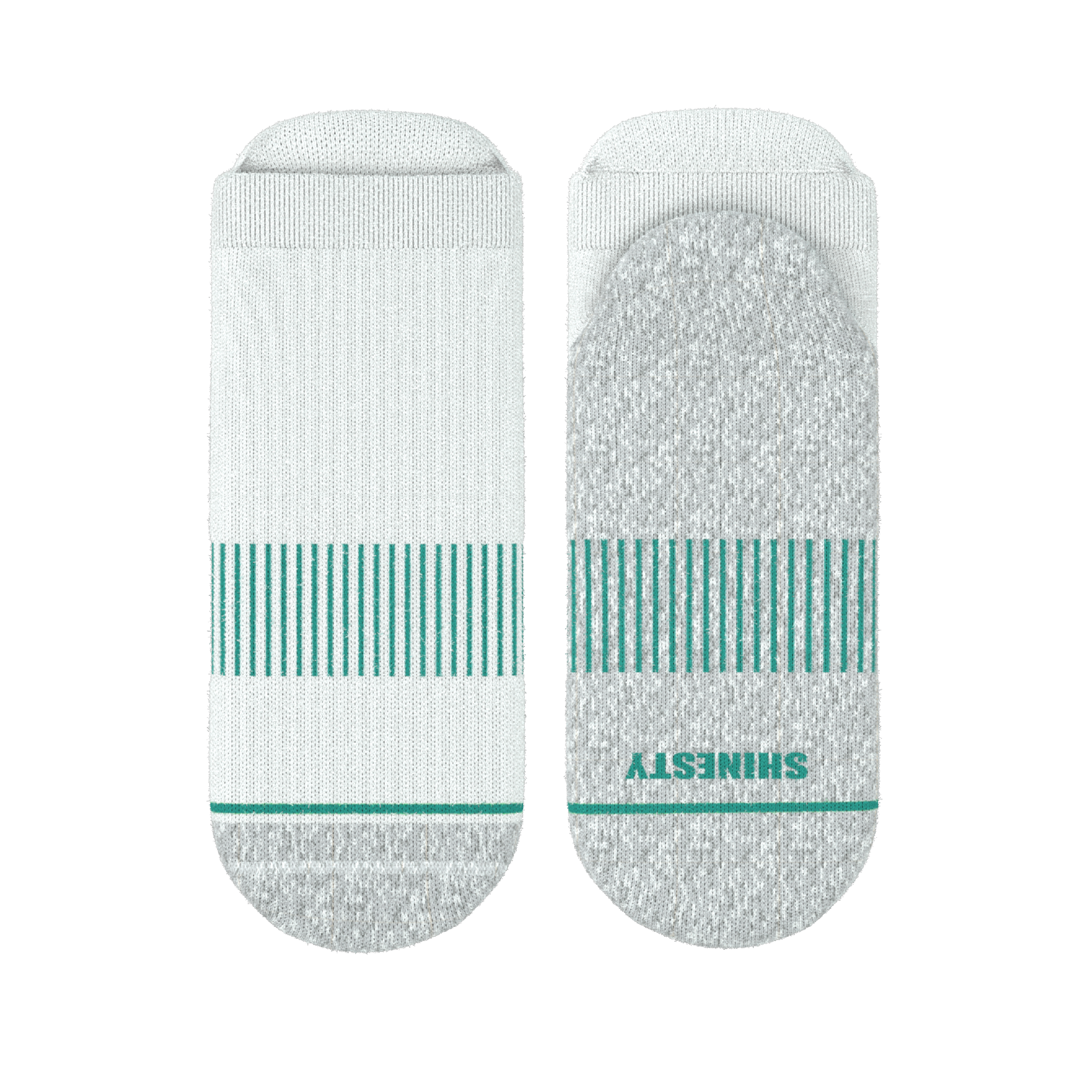 The Cloud 9 | White Stay Weird Heel Hammock™ Ankle Socks - Shinesty