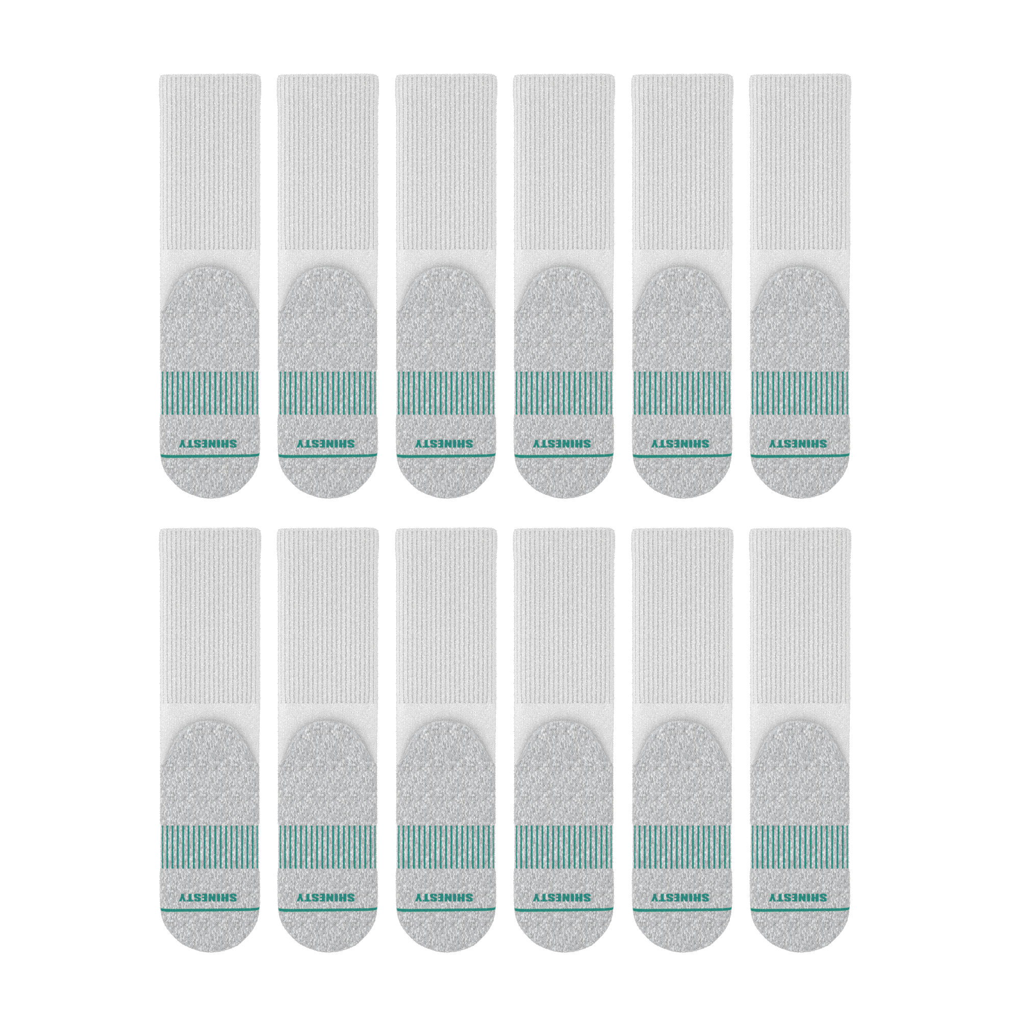 The Cloud 9 | Heel Hammock™ Crew Socks 12 Pack - Shinesty