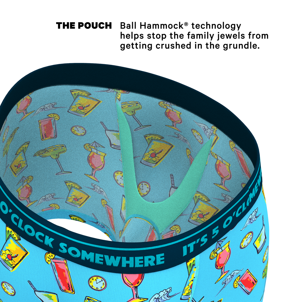 The Cocktail Hour | Shinesty x Margaritaville® Ball Hammock® Pouch Underwear - Shinesty